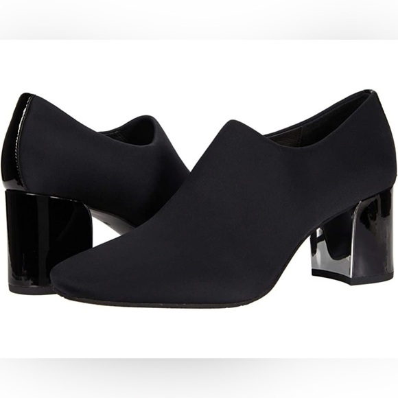 Donald J. Pliner Chelsie Black Square Toe Block Heels Bootie 6.5 - Picture 2 of 12